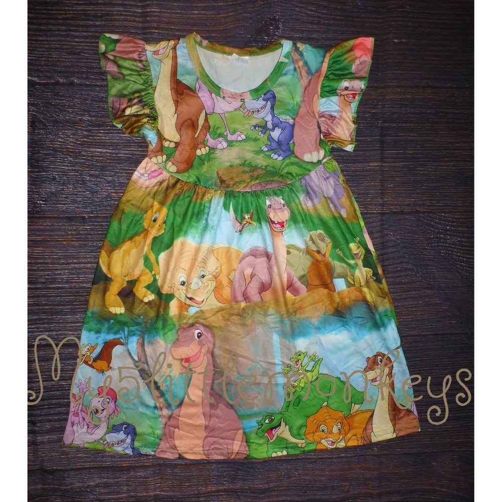 Boutique Land Before Time Girls Pearl Dress